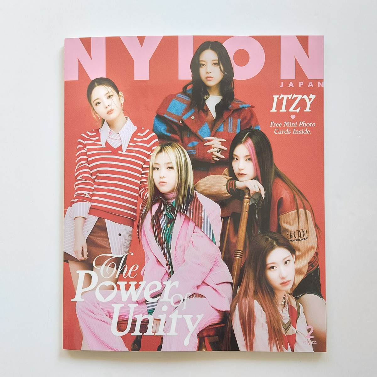 ITZY NYLON JAPAN February 2022 Magazine Official mini Photo card 