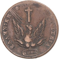 [#343962] Coin, Greece, John Kapodistrias, 10 Lepta, 1831, Aegina, VF, Cop, per