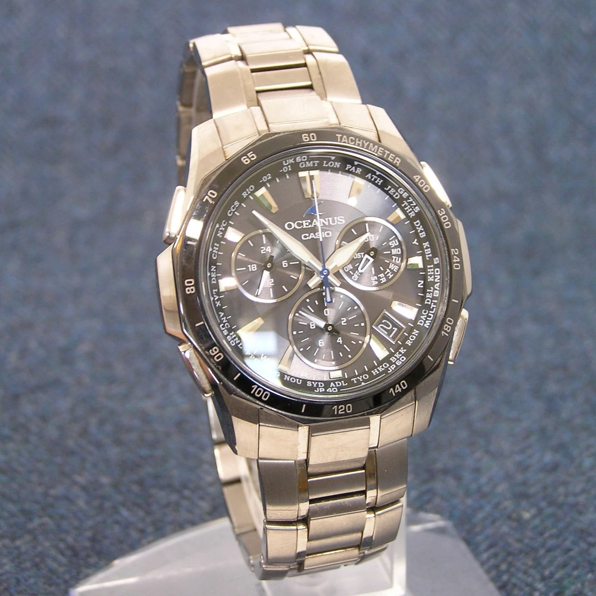 [¡Raro!] Reloj CASIO OCW-S1000 Oceanus Manta Solar Titanio Cronógrafo Japón JDM