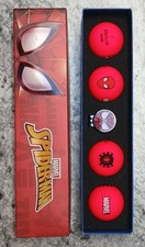Volvik Marvel Spider-Man Vivid Golf Set - 4 Balls Ball Marker w/Magnetic Clip