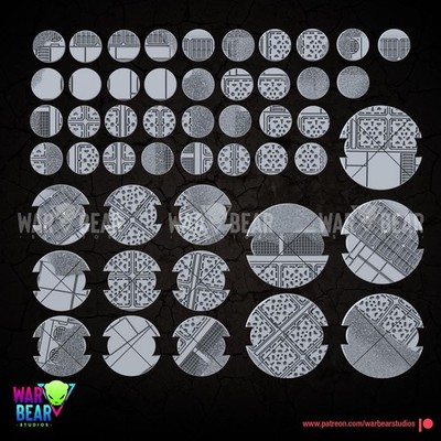 Slug Gangsers Palace Bases (27mm, 50mm, 70mm, 100mm) - Star Wars Legion Warbear