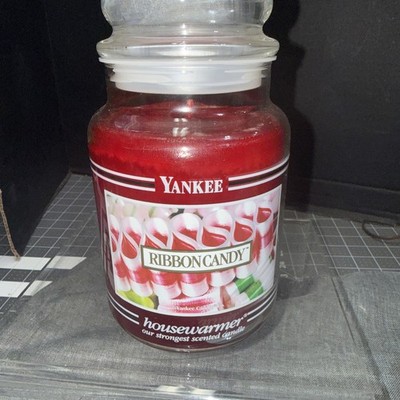 Yankee Candle- RIBBON CANDY - Discontinued. BLACK BAND. Housewarmer. RARE. New
