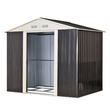 Abri de jardin en métal anthracite "Leeds" D47081