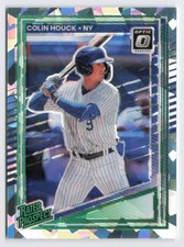 2025 Colin Houck Rated Prospect Donruss Optic Silver Cracked Ice /25 #121 Mets