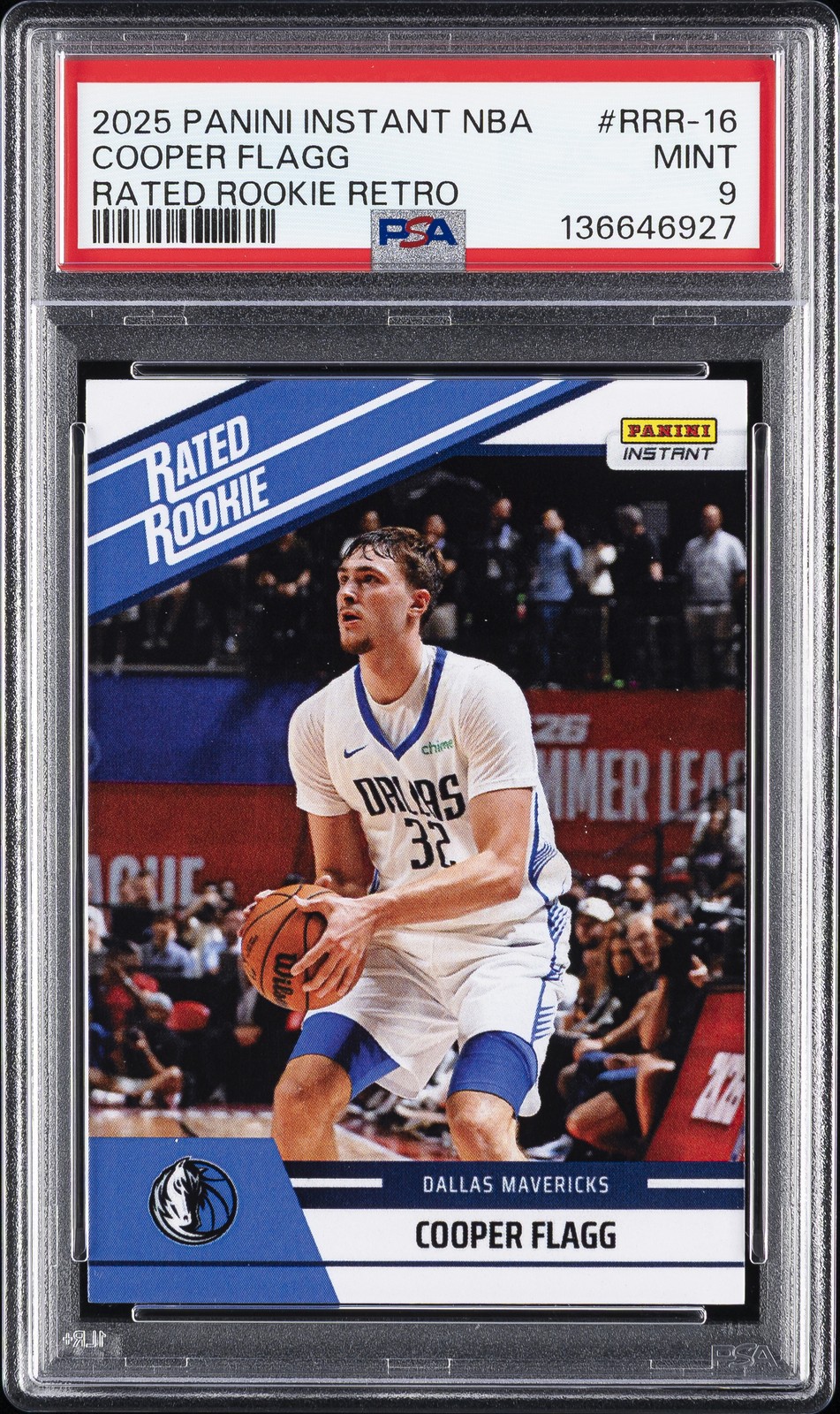 2025 PANINI INSTANT NBA RR RETRO #RRR-16 COOPER FLAGG PSA 9