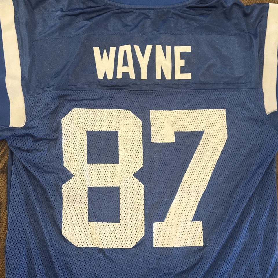 印第安纳波利斯小马队球衣小号雷吉韦恩男式蓝色锐步 — 第 3/4 张图片