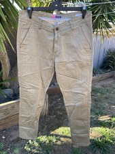 Blackart Chino Pants 34 Straight Leg Men Camel Colour