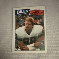 Topps 1987 Pete Metzelaars Buffalo Bills NFL Base Set Football Card #366