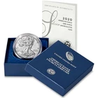 2020-W Burnished $1 American Silver Eagle Box, OGP & COA