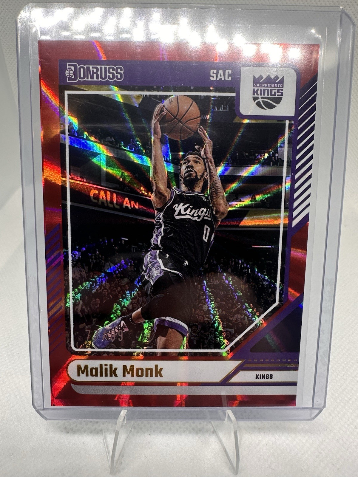 2024-25 Panini Donruss - Malik Monk #126 Holo Red Laser /99