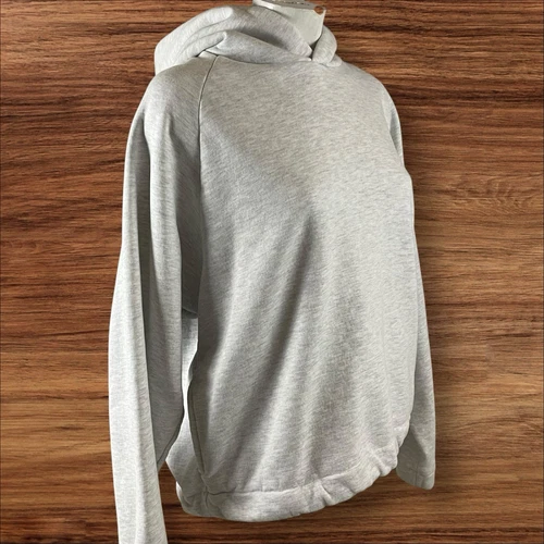 OFF WHITE Felpa con cappuccio tessuto standard donna maglione medio oversize cropped palestra R2