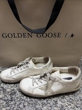 Golden Goose Super-Star White Gray Leather Sz 37 US Women s Size 7