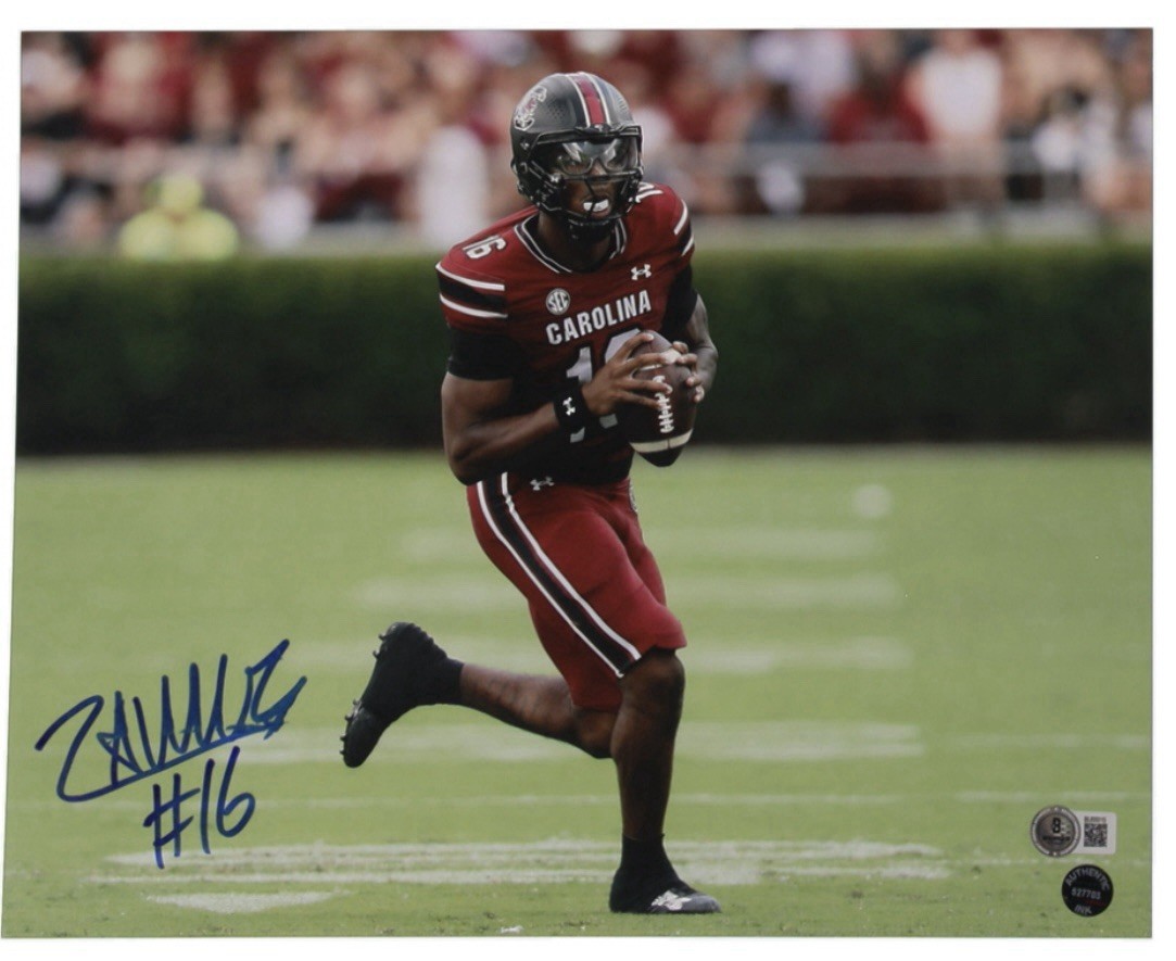 LaNorris Sellers Autographed Signed South Carolina Gamecocks 11x14 Photo (Beckett) 