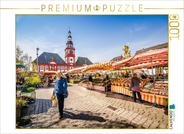Calvendo Puzzle Marktplatz | 1000 Teile Lege-GrößE 64X48Cm Foto-Puzzle FüR GlüCk-image