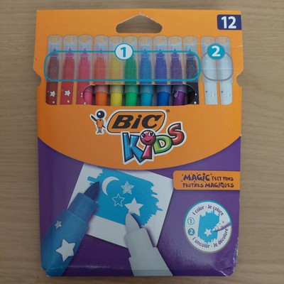 Bic Kids Magic Felt Tip Pens BIC Kids Magic Felt Pens Pack Of 12 UK