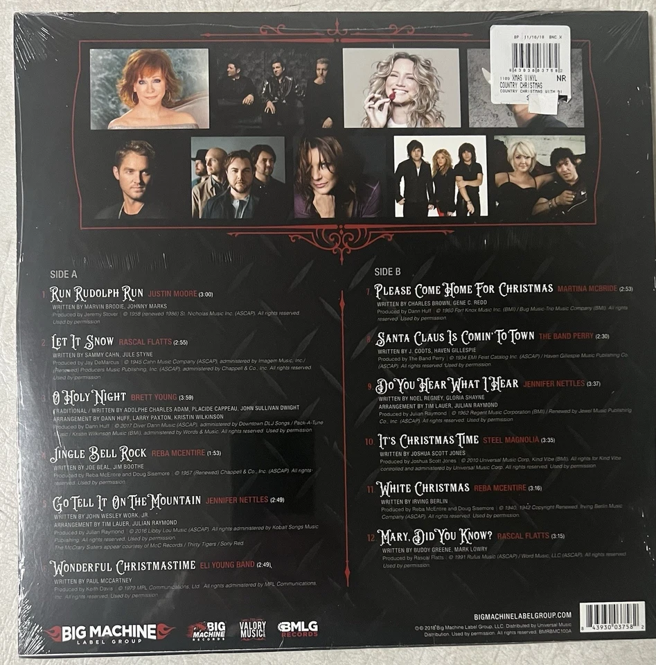 COUNTRY CHRISTMAS WITH BIG MACHINE RECORDS LP HOLIDAY CLASSICS EXCLUSIVE - Image 4 of 4