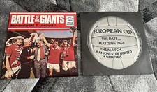 Manchester United vs Benfica 1968 European Cup And vs Liverpool 77 Cup Vinyl
