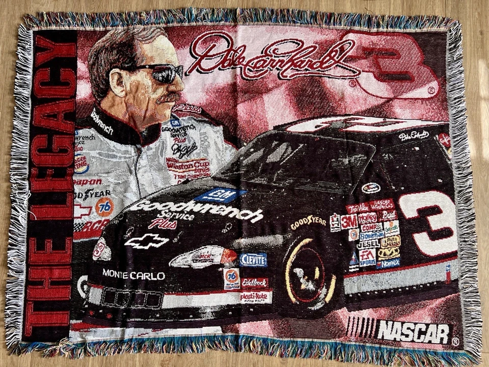 Manta tejida NASCAR Dale Earnhardt #3 The Legacy Northwest Company EE. UU. Foto 2 de 4
