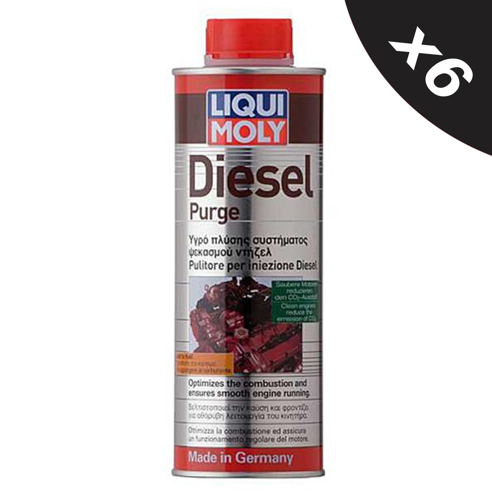 6x Liqui Moly Diesel Purge Injector Cleaner Engine Fuel System Treatment - 500ml