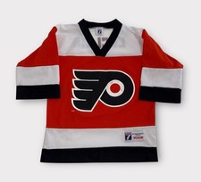 VTG Philadelphia Flyers John LeClair Jersey #10 Youth Size Medium NHL Hockey 90s