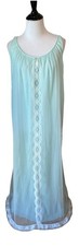 VTg Miss Elaine Nightgown Chiffon Long Powder Blue Lace     Baby Doll S/M