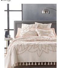 Luck Brand Tuftted Floral Queen Bedspread and...