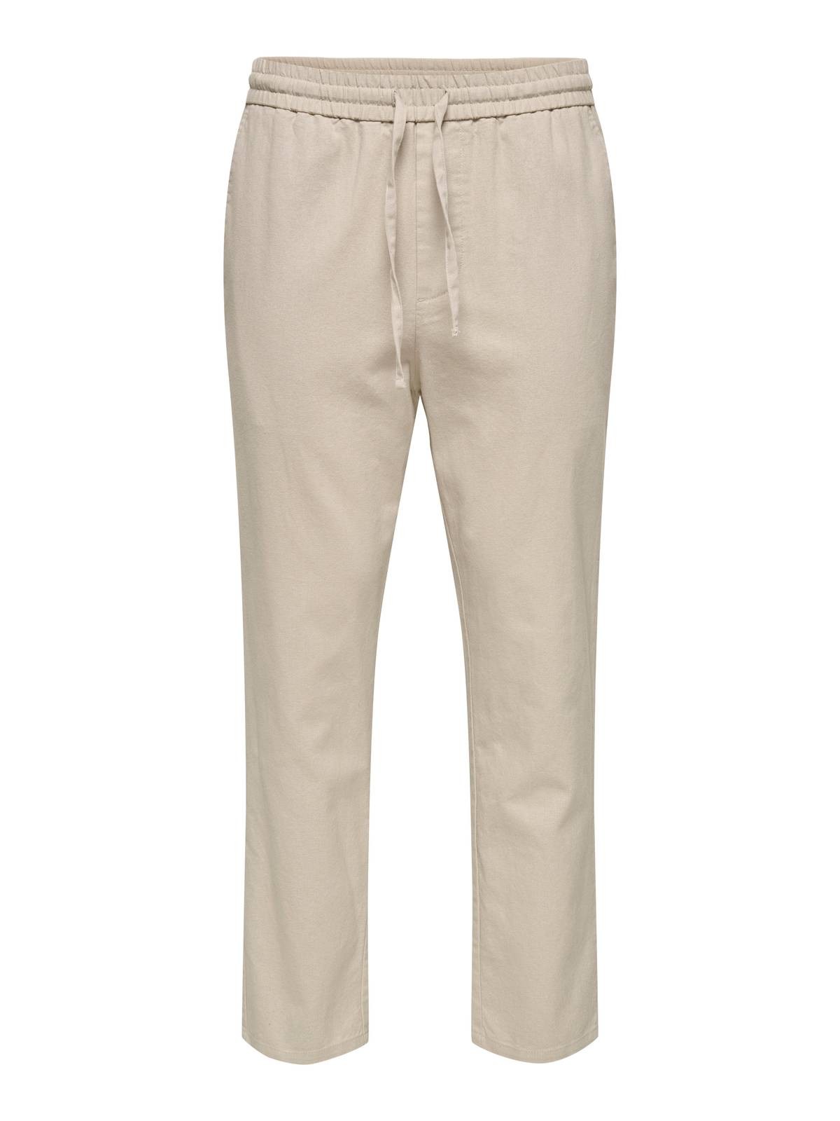 Only - Sons Pant Linus Crop Beige - Gre S Herrenbekleidung Hose 12590₽
