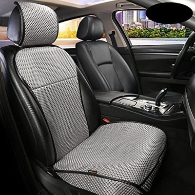 Luxury Breathable Car Seat Cover Fit Four Seasons, Universal Front Grey-1PCS