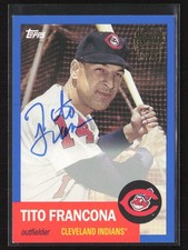 2016 Topps Archives Fan Favorite Autographs Blue #FFA-TIF Tito Francona /199
