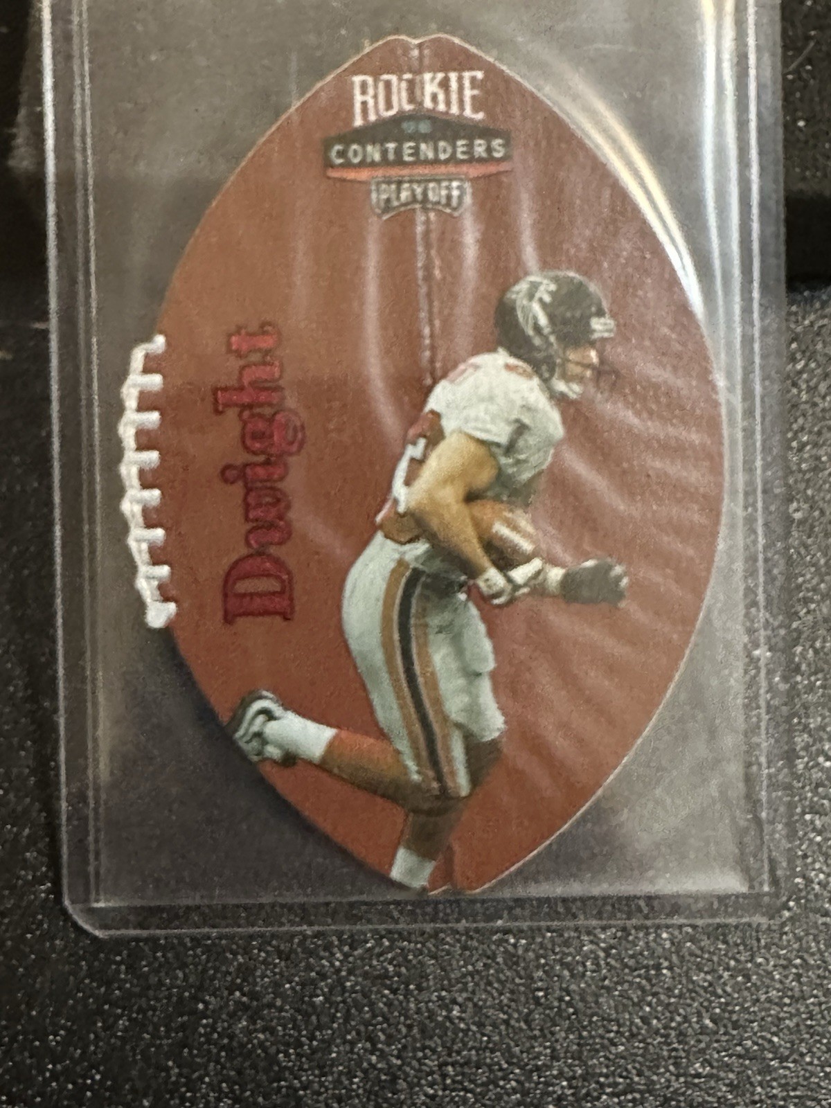Tim Dwight Playoff Contenders Leather #7 Red