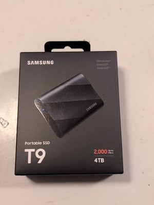 SAMSUNG T9 Portable SSD 4TB, USB 3.2 Gen 2x2 External Solid State Drive