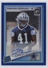 2025 Panini Donruss Optic Blue Prizm 97/149 Donovan Ezeiruaku Rookie Auto RC