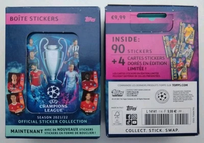 RARE TOPPS FOOT UEFA 2021 2022 CHAMPIONS LEAGUE 180 NEW STICKERS + 8 LIMITED ED - Photo 1/2