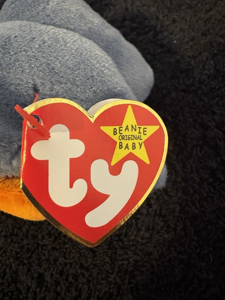 1996 TY Scoop Beanie Baby Retired July 1 Plush with Tag Errors Rare TY Vintage - Image 4 of 4
