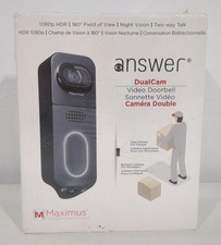 Microcel Maximus Answer DualCam Video Doorbell - Black