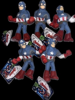 LOT OF 5 NWT NEW Hedstrom Marvel Avengers Super Realz Captain America BG