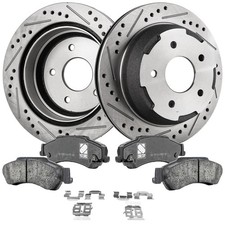 Rear Brake Disc Rotors and Pads Kit for Chevy Chevrolet Blazer GMC Sonoma Jimmy
