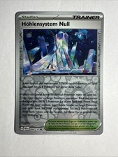 1x Prismatic Evolutions Pokémon Höhlensystem Null Reverse Holo Deutsch NM/M
