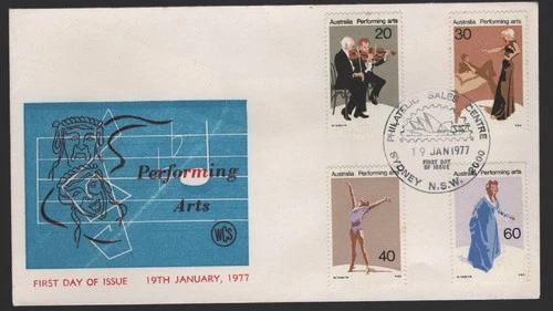 1977 Australia Performing Arts Unsealed WCS FDC - See TEXT