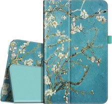 Slim Fit Folio Cover for Samsung Galaxy Tab E 9.6 2015, Vegan Leather, Blossom