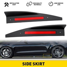 For 15-2023 Ford Mustang Roush Black Side Skirt Rocker Panel Winglet Splitters For 15-2023 Ford Mustang Roush Black Side Skirt Rocker Panel Winglet Splitters