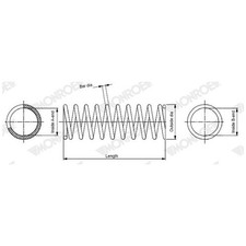Fahrwerksfeder hinten für Subaru Forester SJ | 586400