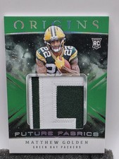 2025 Panini Origins Matthew Golden Future Fabrics 2/5 Green Bay Packers Rookie