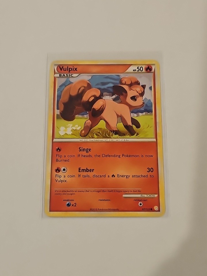 VULPIX - 87/123 - HeartGold SoulSilver HGSS - Pokemon Card - NM