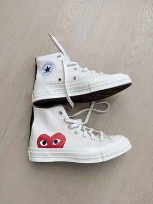 Comme Des Garcons PLAY x Converse Unisex Chuck Taylor High Top Sneakers
