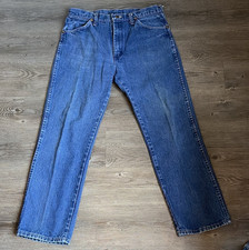 Wrangler 70  s Vintage Made in USA 13MWZ cowboy cut jeans fits 32x29 Scovill
