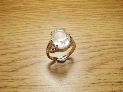 GROSSER 7,6ct DURR-e-NAJAFF 14 x 11 x 8mm IN VERSTELLBARER GRÖSSE PLATINIERTER RING