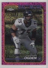 2024 Topps Chrome Magenta Speckle Refractor 109/399 Jonathan Ogden #5 HOF y6z