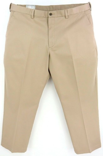 David Taylor Khaki Pants Flat Front 