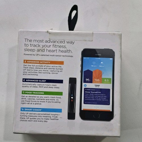 Jawbone UP3 Bluetooth Wireless Heart Rate, Sleep & Fitness Tracker Black SEALED! - Picture 2 of 3